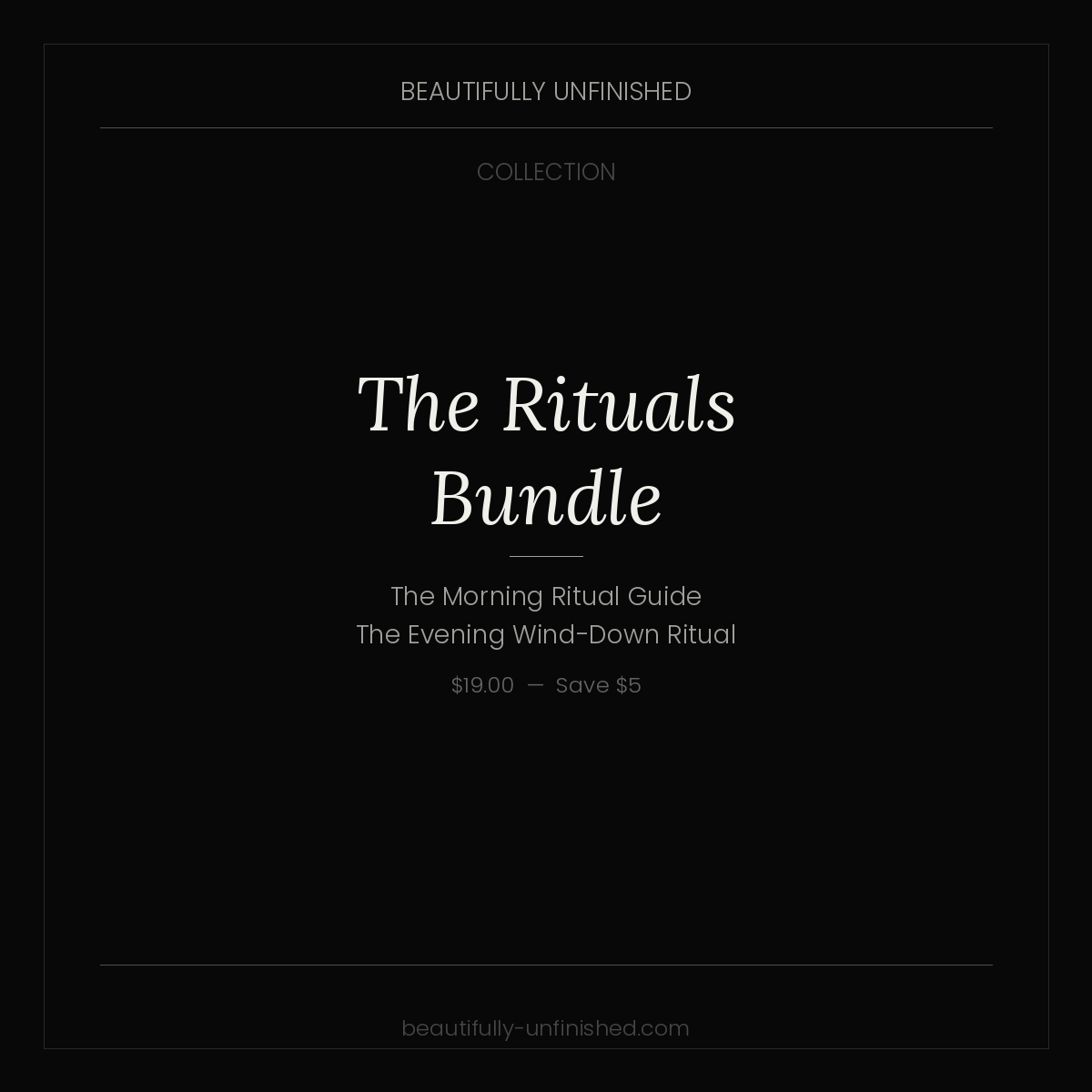 The Rituals Bundle — Morning + Evening Ritual Guides