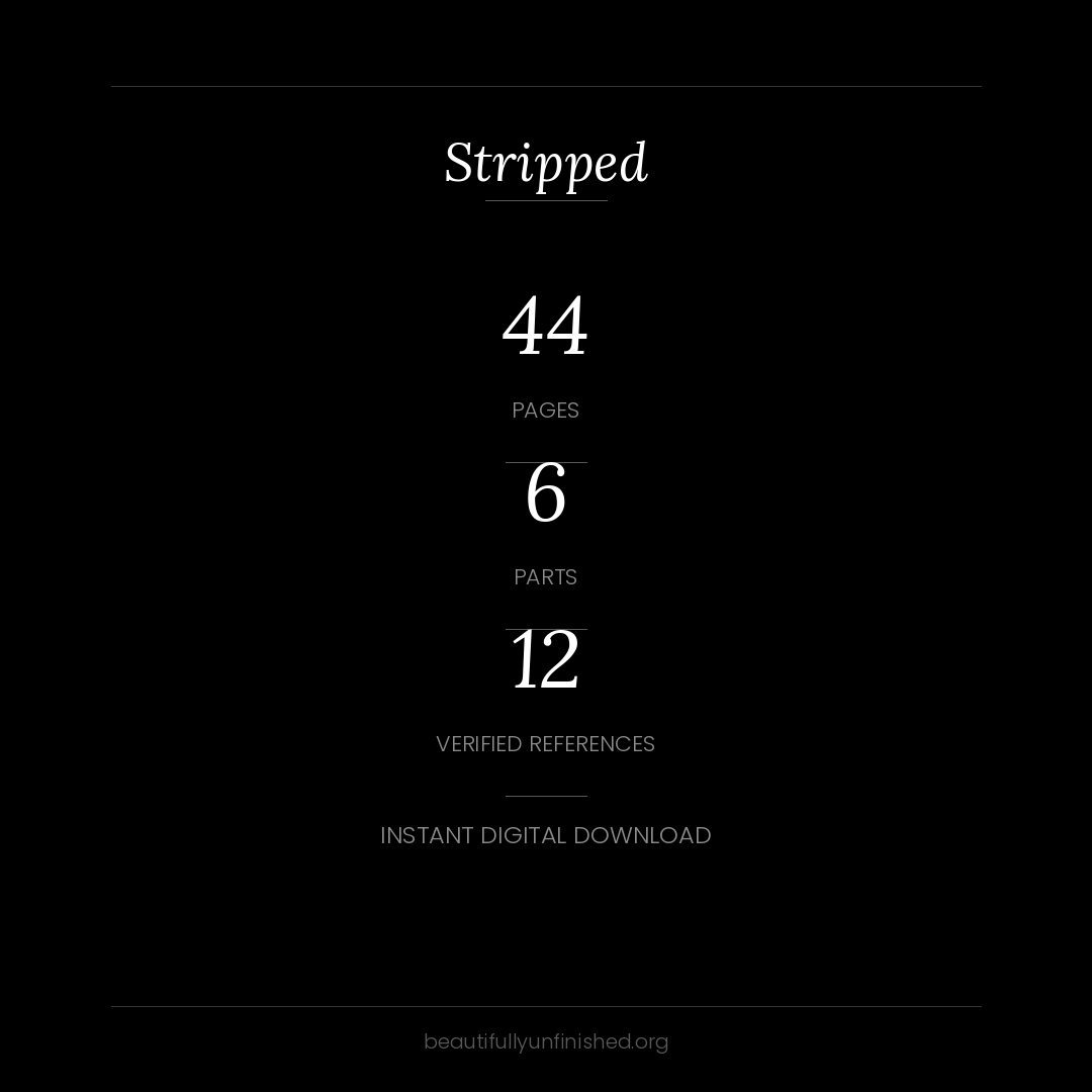 STRIPPED — the skincare beauty guide for the woman who is done performing