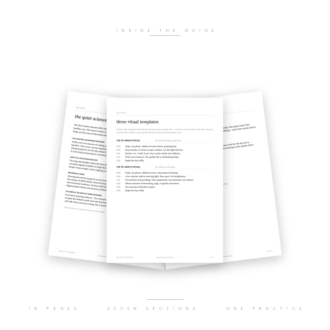 The Morning Ritual Guide — Design the First Hour That Designs the Rest of Your Life