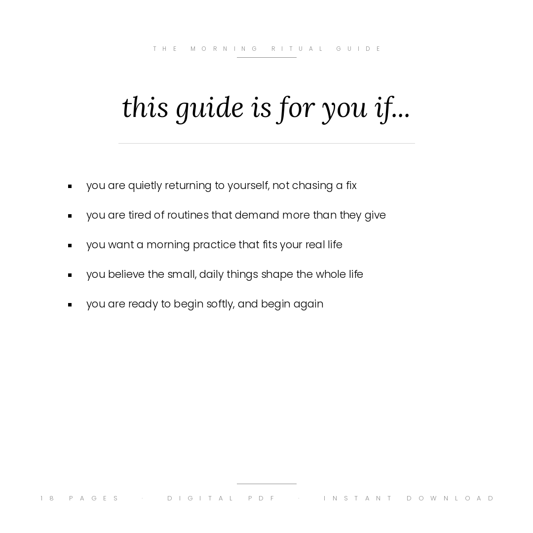 The Morning Ritual Guide — Design the First Hour That Designs the Rest of Your Life