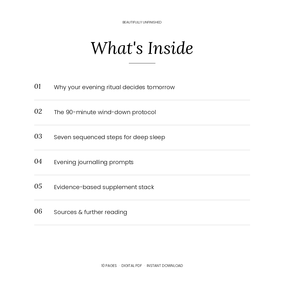 The Evening Wind-Down Ritual — End Your Day with Intention and Wake Up Restored