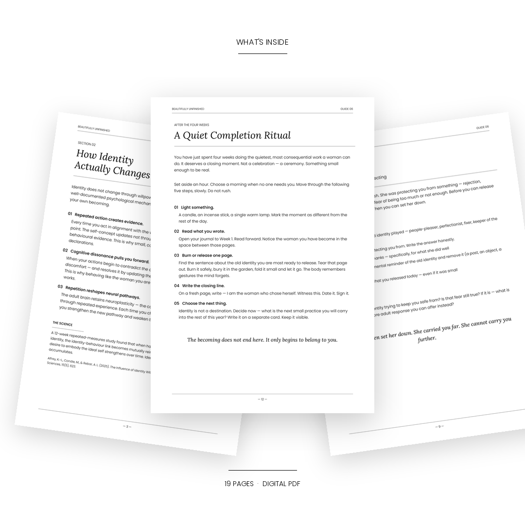 The Becoming — A Self-Reinvention Workbook for the Woman in Transition