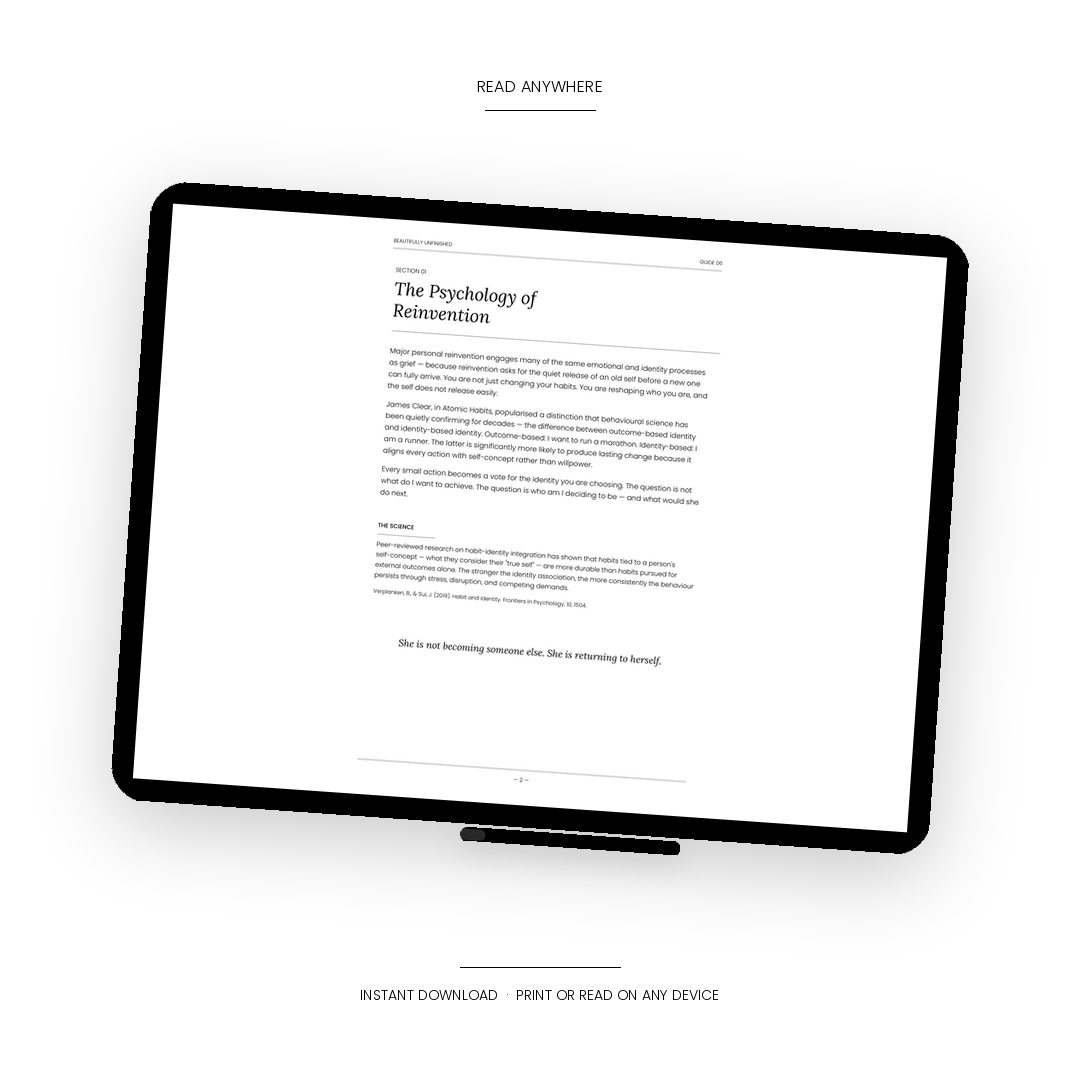 The Becoming — A Self-Reinvention Workbook for the Woman in Transition