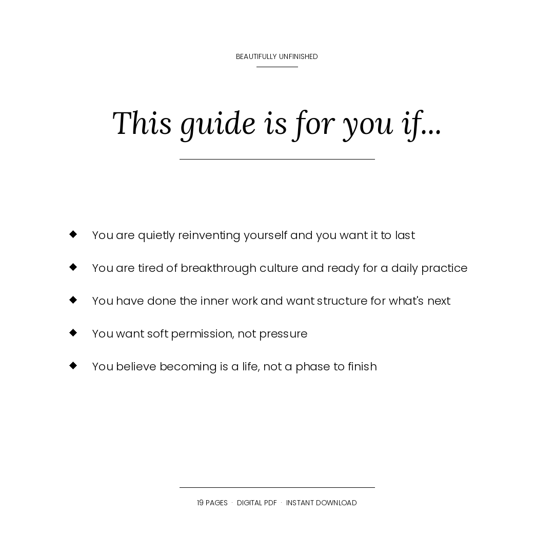 The Becoming — A Self-Reinvention Workbook for the Woman in Transition