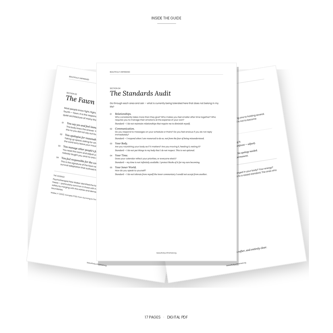 The Standards Edit — Boundaries, Energy Protection, and the Art of the Quiet No