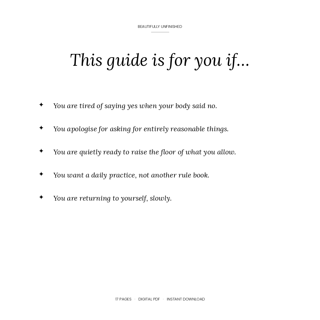 The Standards Edit — Boundaries, Energy Protection, and the Art of the Quiet No