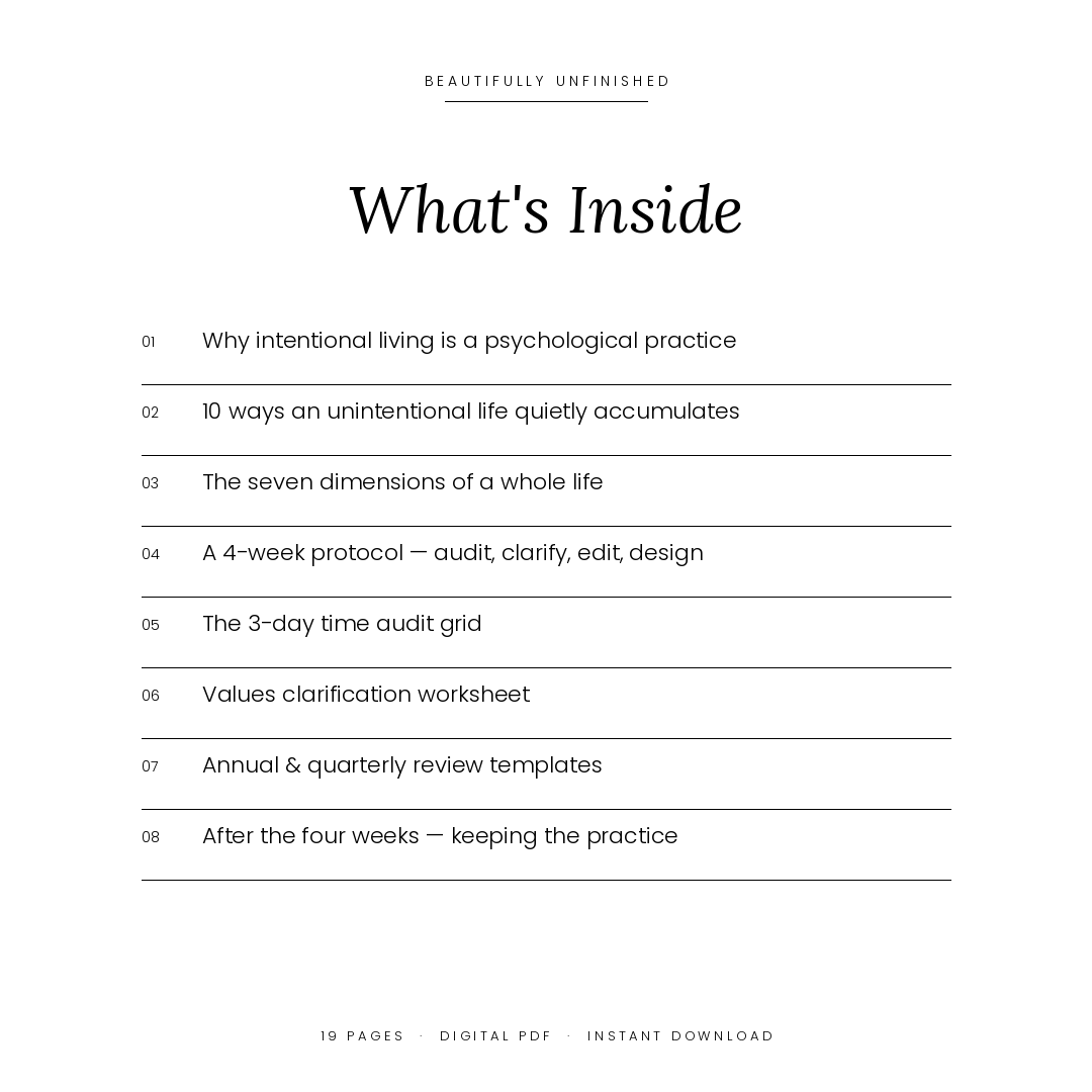 The Intentional Living Planner — Design a Life That Is Unmistakably, Deliberately Yours