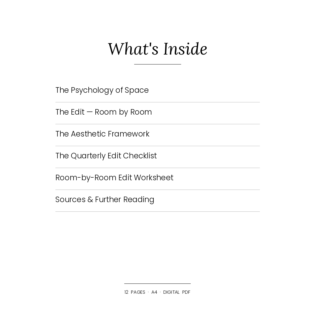 The Home & Interior Edit — Design a Space That Reflects the Woman You Are Becoming