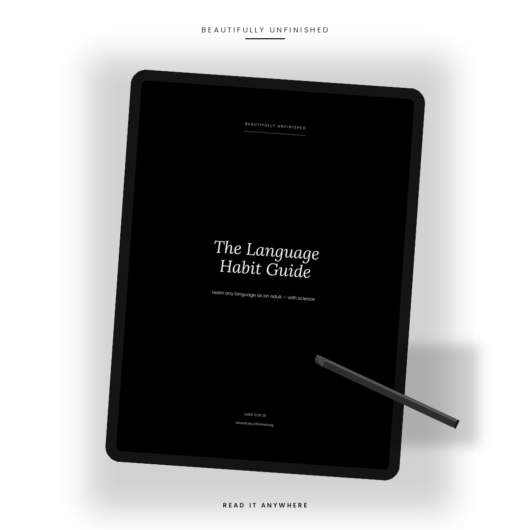 The Language Habit Guide — Learn Any Language as an Adult With the Science on Your Side