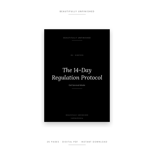 The 14-Day Regulation Protocol — Exit Survival Mode | Nervous System Reset Guide