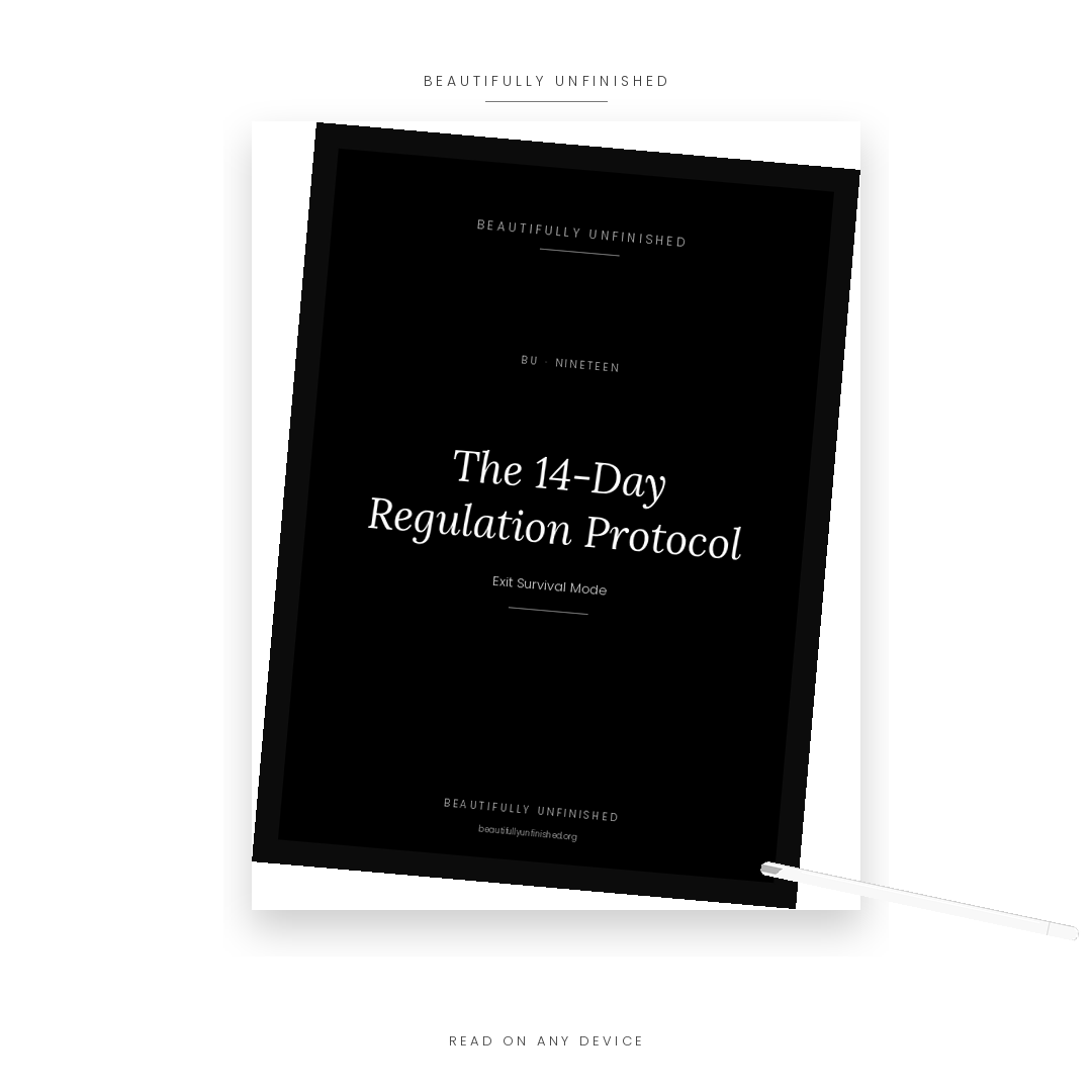 The 14-Day Regulation Protocol — Exit Survival Mode | Nervous System Reset Guide