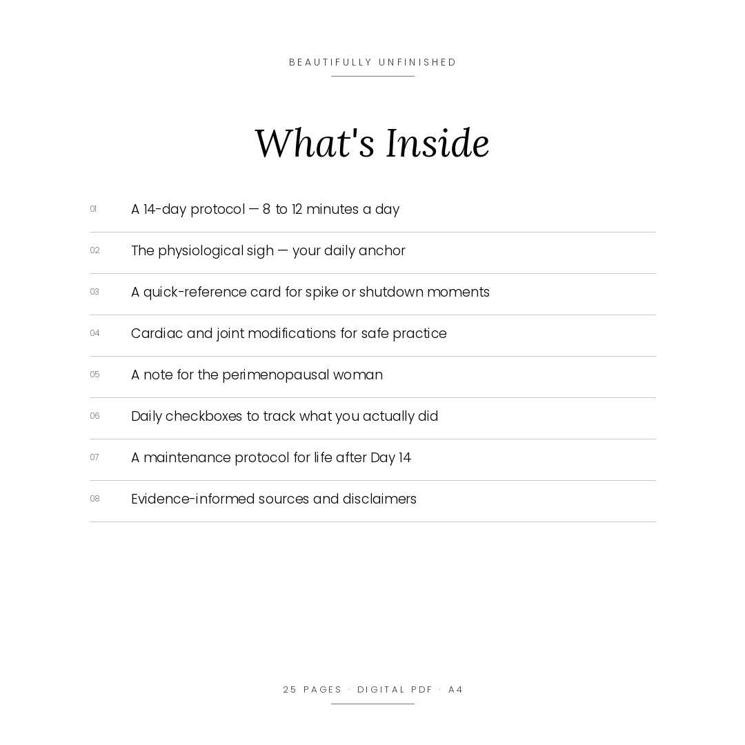 The 14-Day Regulation Protocol — Exit Survival Mode | Nervous System Reset Guide