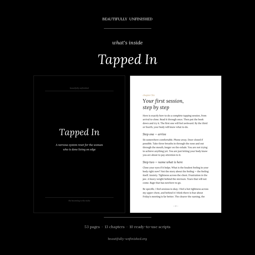 Tapped In — A Nervous System Reset for the Woman Who is Done Living on Edge