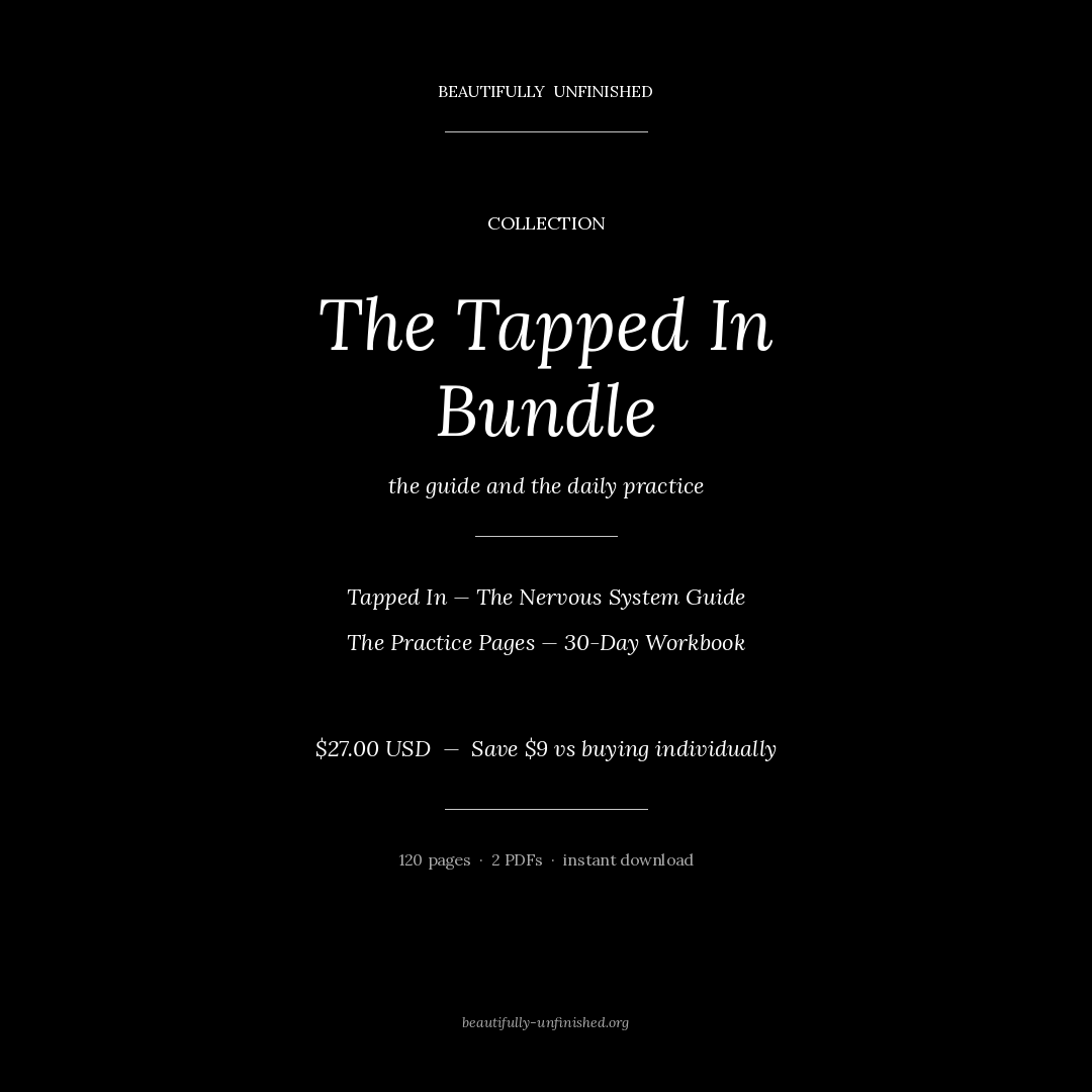 The Tapped In Bundle — The Guide + The Practice Pages