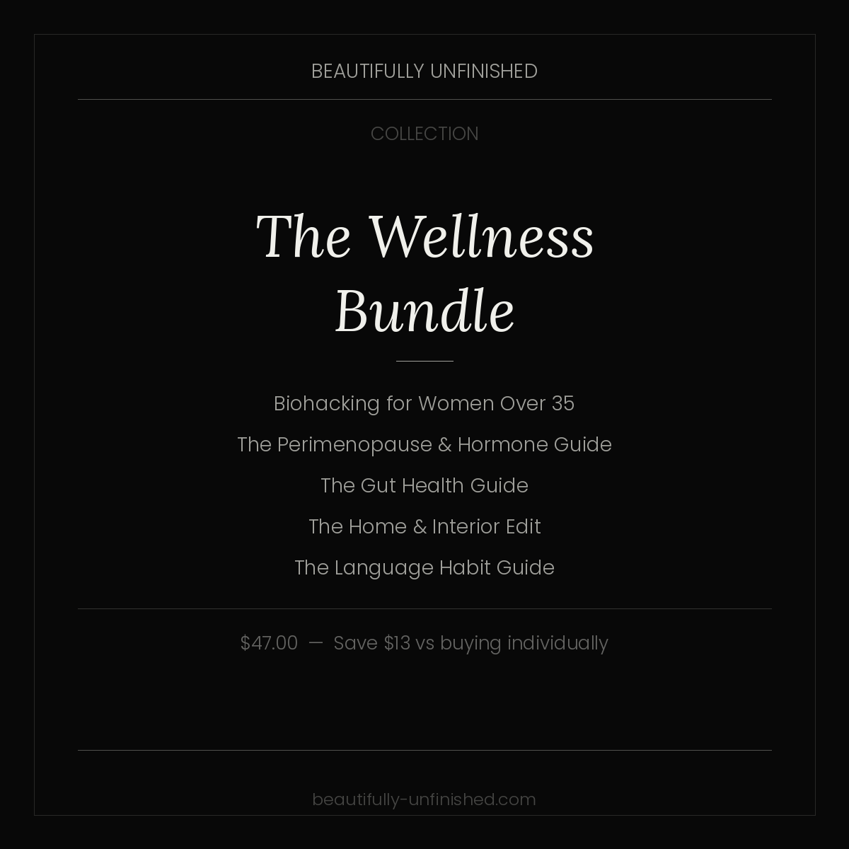 The Wellness Bundle — Biohacking, Hormones, Gut Health, Home & Language