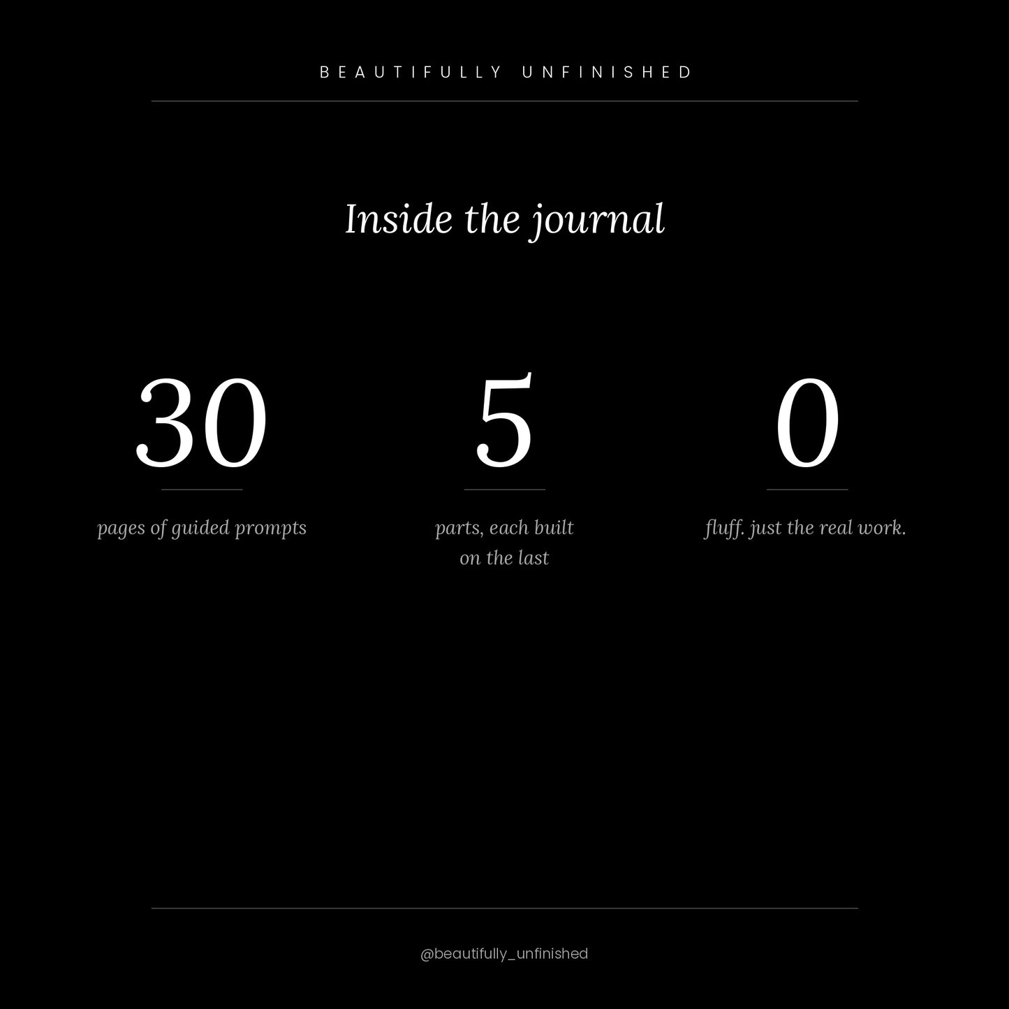 The Unfinished Woman — A Self-Sabotage Journal | Volume One | Printable PDF Journal for Women