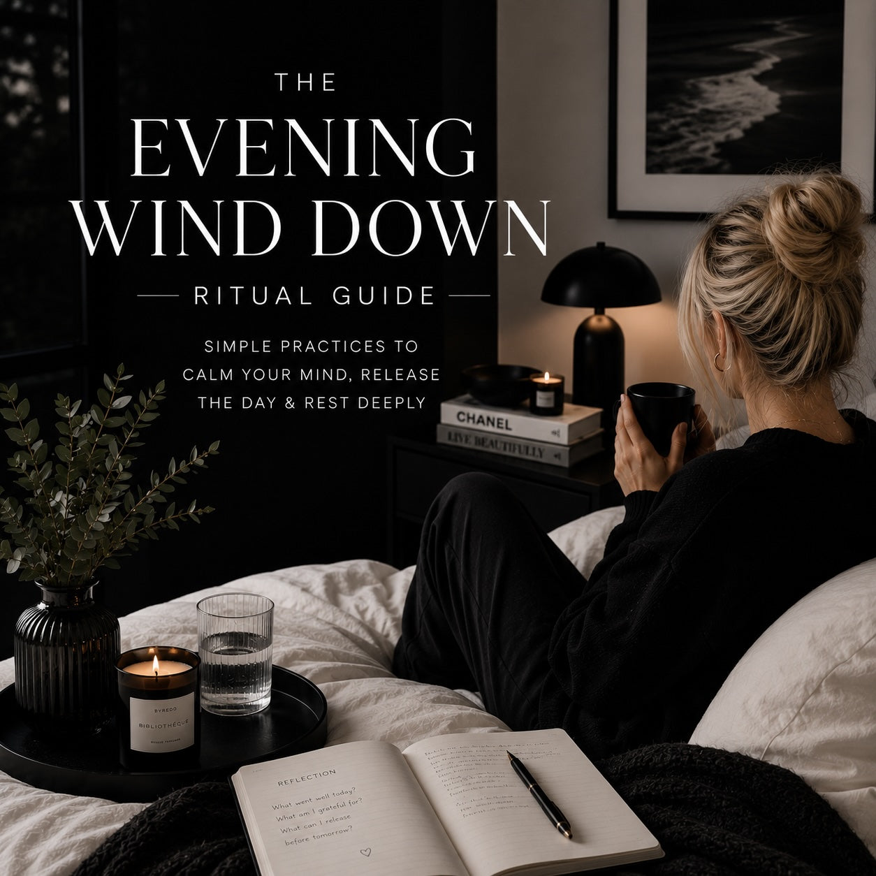 The Evening Wind-Down Ritual wind-down routine — cozy warm lifestyle mockup 6
